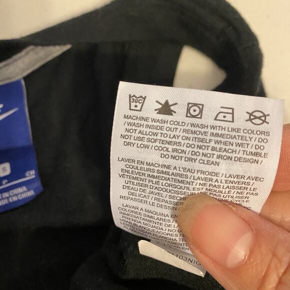 Nike Sportswear Active Shirt Women's Small Black Ringer TankTop Logo Swoosh Y2K - Picture 4 of 7